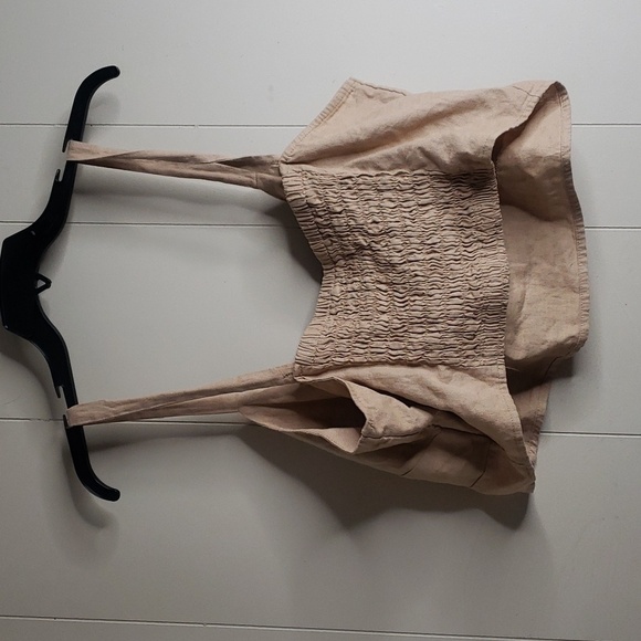 Women's Linen Crop Front Tie Tank - Universal Thread - Picture 7 of 8